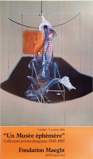 After Francis Bacon, Meat Carcass and Bird of Prey, 1986, Original Vintage Poster