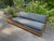 Mid Century Modern Modular Sofa With Walnut and Leather Side Tables For Sale - Image 12 of 12