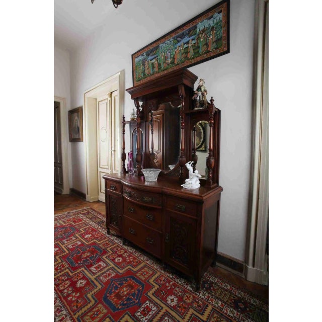 Wood Art Deco Mirrored Chest of Drawers For Sale - Image 7 of 7