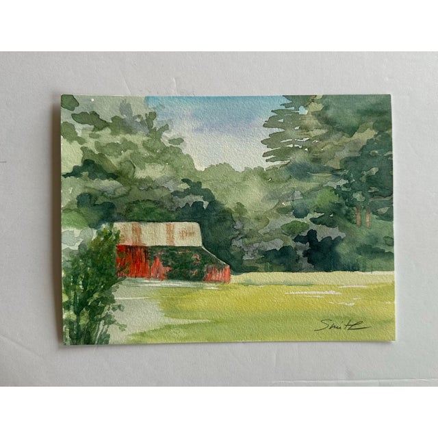 From my own reference. I pass this greenery covered barn all the time and one day I stopped and took a picture. Signed and...