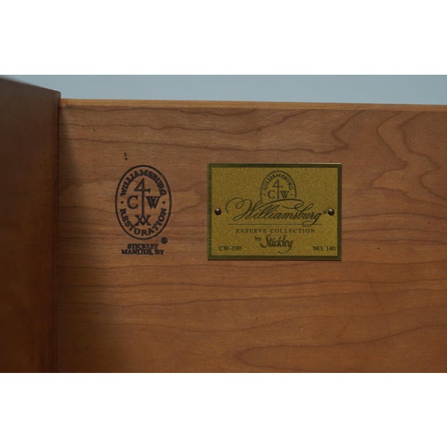 Stickley Colonial Williamsburg Mahogany Bookcase Cabinet For Sale - Image 17 of 18