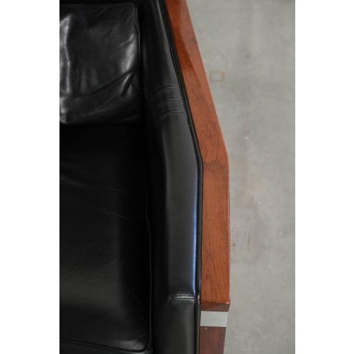 Art Deco Chairs in Black Cow Leather from Schuitema, Set of 2 For Sale - Image 9 of 16