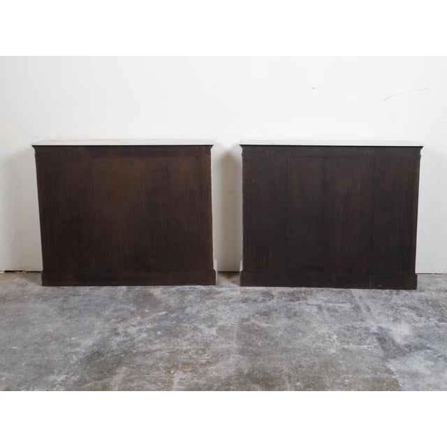 Pair of English 19th Century Neoclassical Style Painted and Carved Pine Shelves For Sale - Image 11 of 11