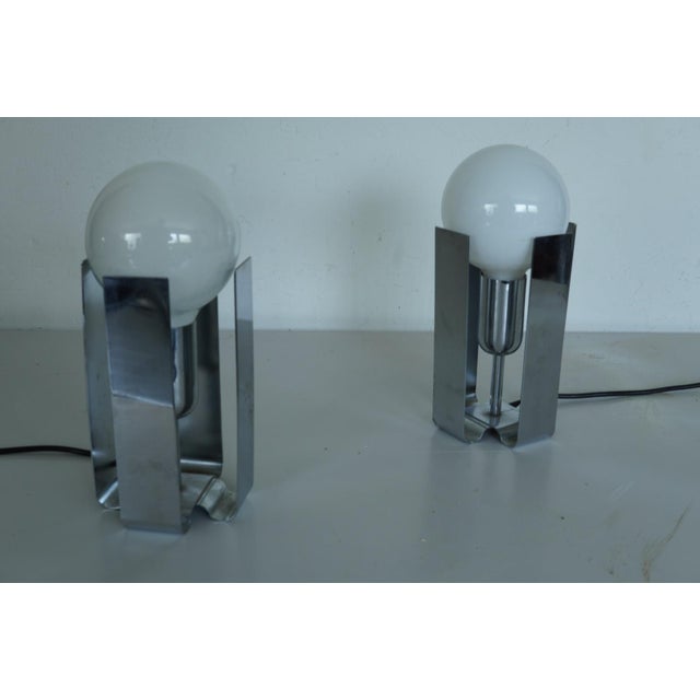 1970s Vintage Bilia Table Lamps by Claudio Salocchi for Lumenform, Italy, 1970s, Set of 2 For Sale - Image 5 of 8