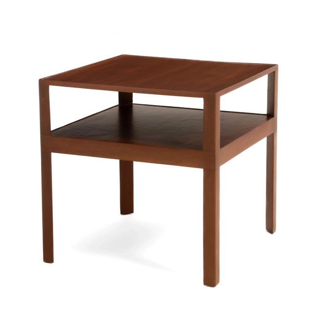 Dunbar Furniture Square Edward Wormley Dunbar Side End Center Table - Two Available For Sale - Image 4 of 17