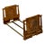 Unusual Antique 1910s Cast Iron American Indian Motif Telescoping Adjustable Size Bookend Rack With Nice Original Paint For Sale