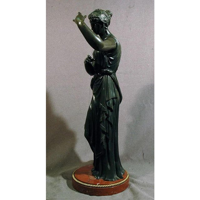 Contemporary Mid 20th Century Statue of Diana - Bronze For Sale - Image 3 of 3