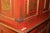 Chinoiserie Red and Gilt Painted Tall Bookcase For Sale - Image 9 of 10