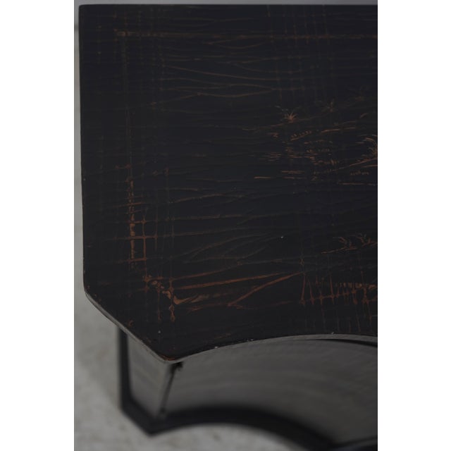 Wood Ethan Allen Vivianne Chinoiserie Serpentine Console Sideboard For Sale - Image 7 of 18