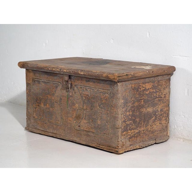 Antique Wood Chest, 1830s For Sale - Image 18 of 18