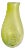 Dartington Crystal Chartreuse Green Modern Glass Studio Vase For Sale