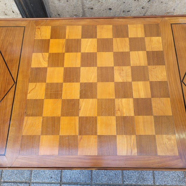 Louis XVI French Backgammon Tric Trac Game Table, 1800 For Sale - Image 4 of 18