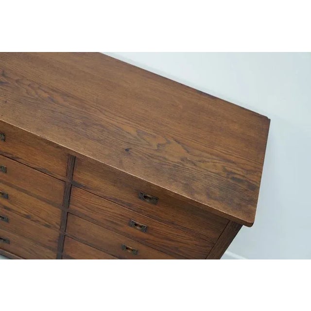 Large Art Deco Dutch Oak Apothecary Cabinet, 1930s For Sale - Image 13 of 17