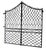 19th Century Elegance A striking architectural statement, this rare wrought iron gate originates from a historic French...