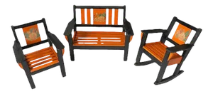 Miniature Vintage Garden Furniture, S/3