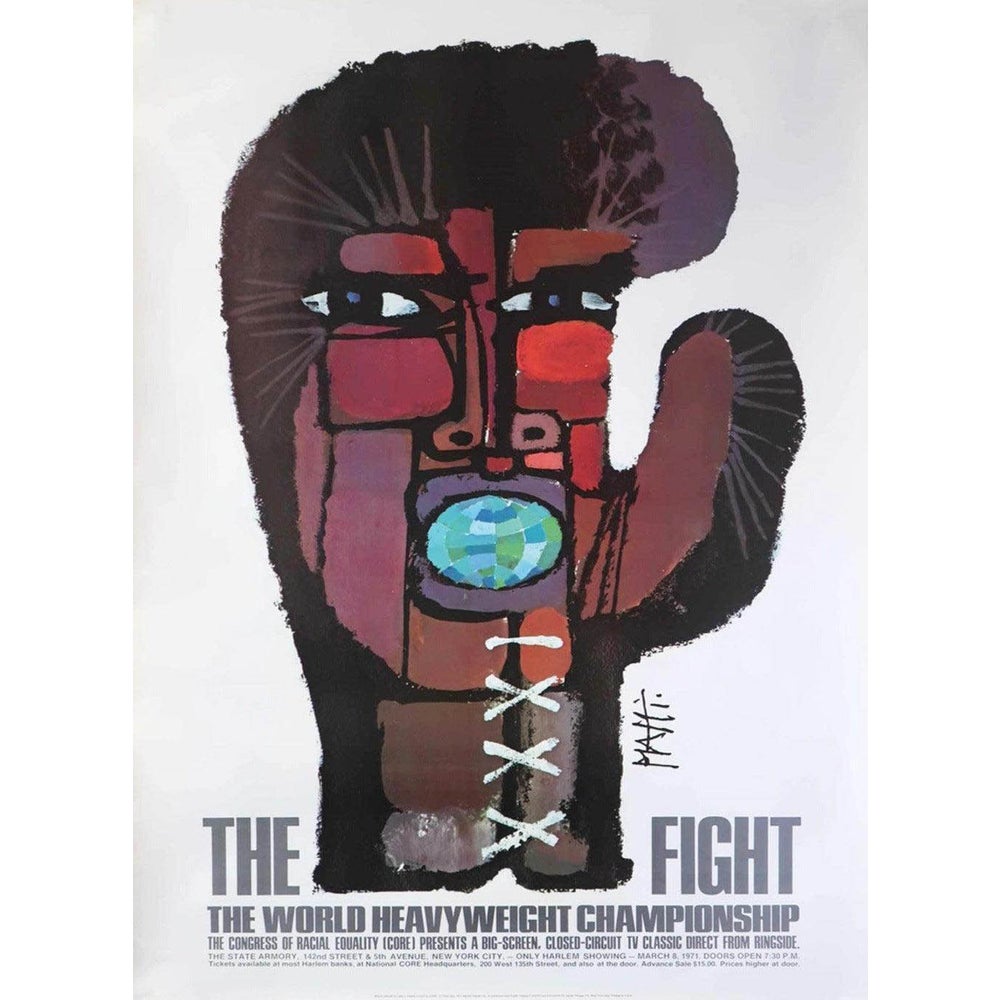 The Fight Muhammad Ali vs Joe Frazier Poster, 1971 | Chairish