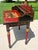 Three Hands Corp. Hand-Painted Equestrian Folk Art Secretary Desk For Sale - Image 4 of 16