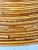 Brown Vintage Sculptural Coiled Rattan Bell Form Pendant Light For Sale - Image 8 of 11