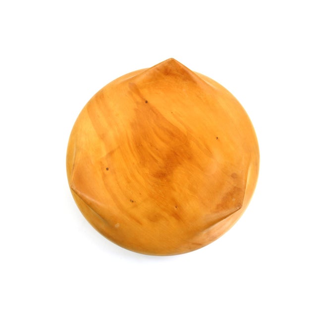 Cherry Wood Artist Bowl, 1960s For Sale - Image 6 of 12
