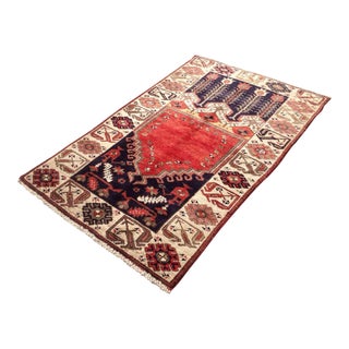 Vintage Anatolian Rug - 4′4″ × 6′8″ For Sale