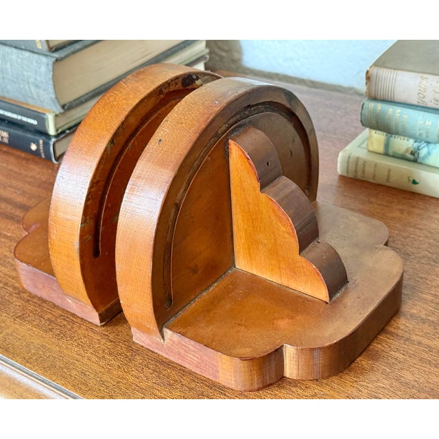 American Handmade Wooden Shop Class Bookends, a Pair For Sale - Image 3 of 8