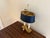 French Provincial Mid 20th Century Brass Bouillotte Lamp With Adjustable Black Tole Shade For Sale - Image 3 of 16