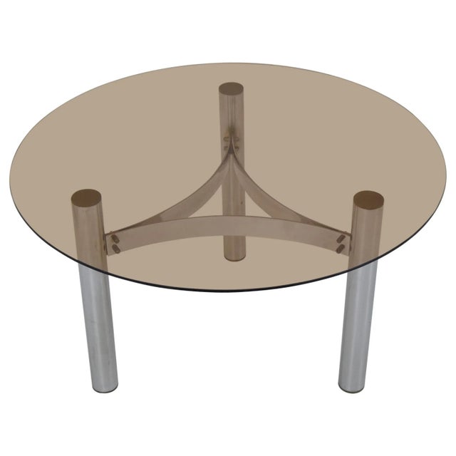 Chrome Coffee or Side Table, Czechoslovakia, 1980s For Sale - Image 10 of 10