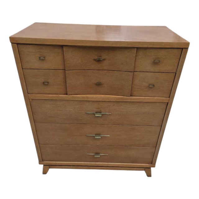 Mid-Century Modern Highboy Dresser / Chest of Drawers – 1950s For Sale