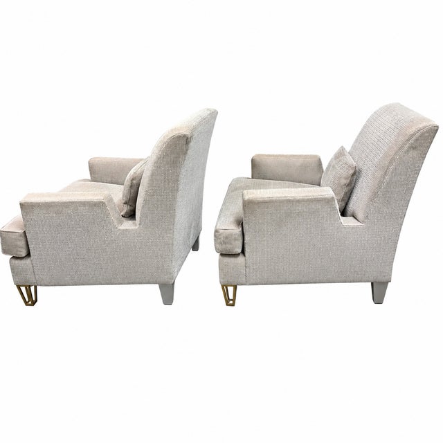2010s Jean-Louis Deniot for Baker Furniture Almandine Lounge Chairs, Pair For Sale - Image 5 of 12