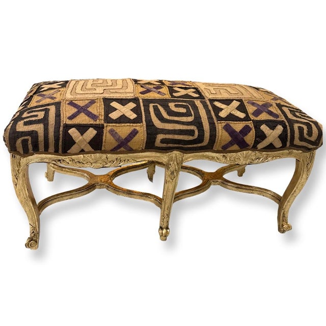 Vintage French Gilded Wood Luis XV Style. For Sale - Image 4 of 5