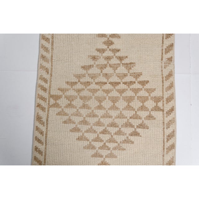 1960s 1960s Organic Beige & Cream Minimalist Rug For Sale - Image 5 of 10