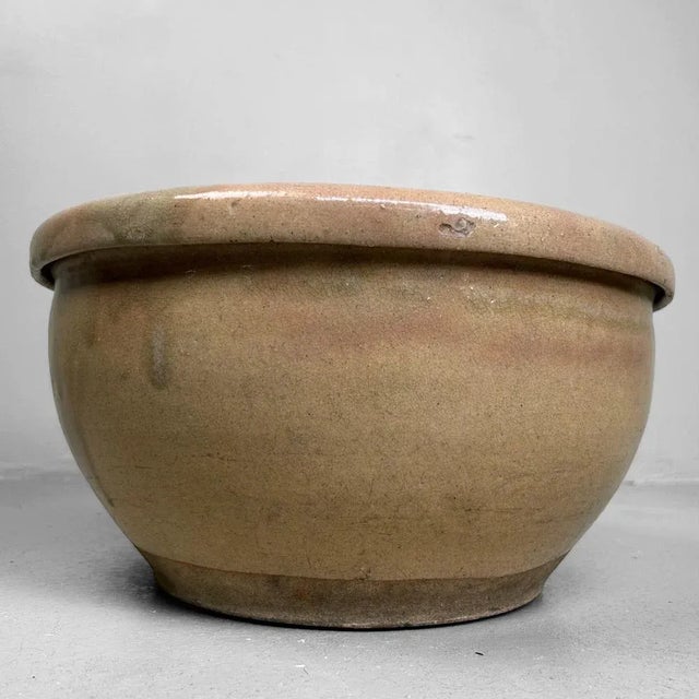 Gray Meiji Earthenware Mingei Bowl, Japan, 1890s For Sale - Image 8 of 17