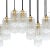 Modern Italian Murano Glass and Brass Suspension Lamp For Sale - Image 4 of 9