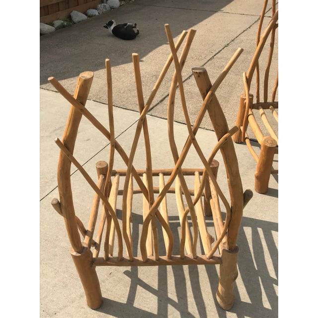1970s Organic Form Branch Chairs - a Pair For Sale - Image 11 of 12