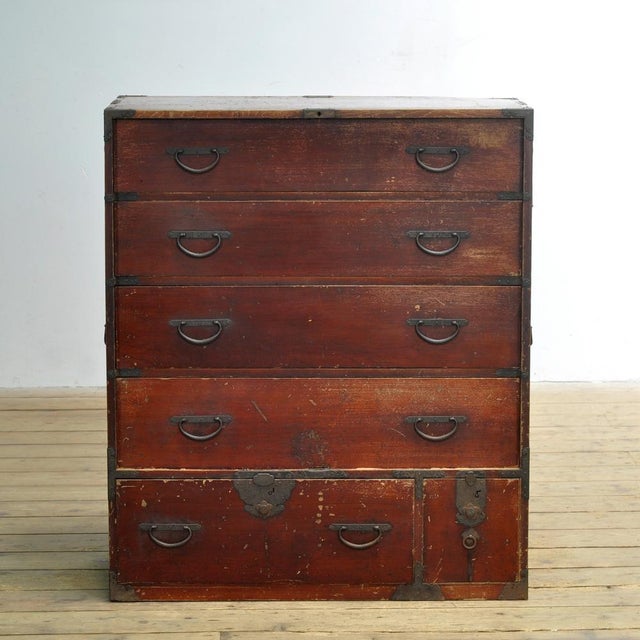 Japanese Tansu Chest of Drawers, 1870 For Sale - Image 3 of 16