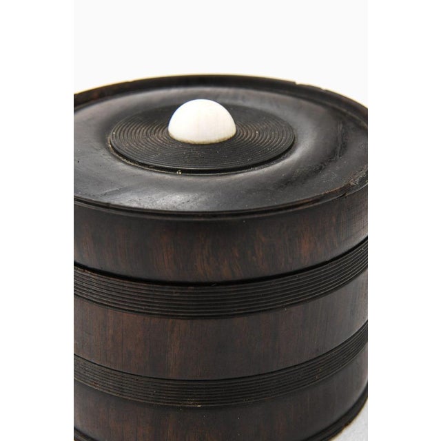 Decorative Jar in Ebony, 1950s For Sale - Image 4 of 7