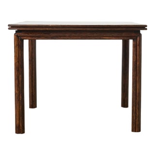 McGuire Organic Modern Rattan and Oak Flip-Top Games Table For Sale