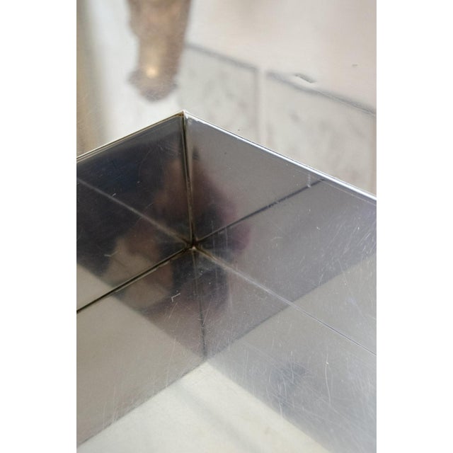 Gray Tebe Model Steel Coffee Table by Giovanni Offredi for Saporiti, 1970s For Sale - Image 8 of 12