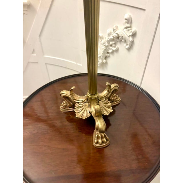 Antique Victorian Gilt Brass Six-Light Candlestick Stand, 1860s For Sale - Image 9 of 10