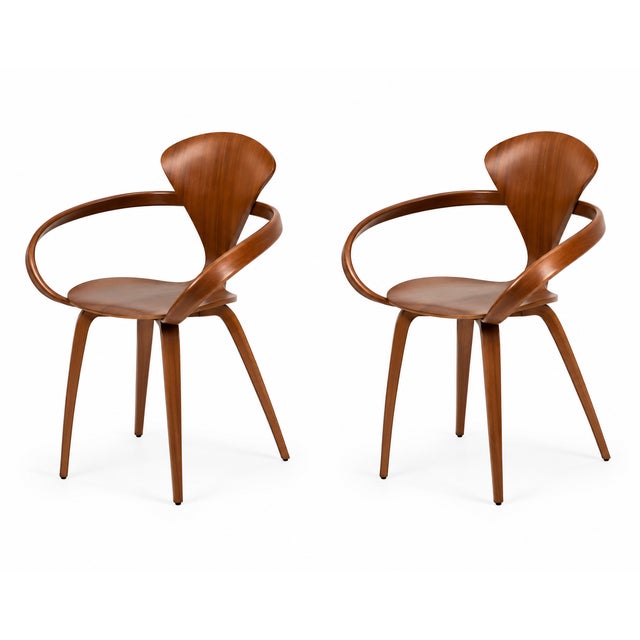 1960s Pair of Mid-Century Modern "Pretzel" Armchair Manner of Norman Cherner for Plycraft For Sale - Image 5 of 6