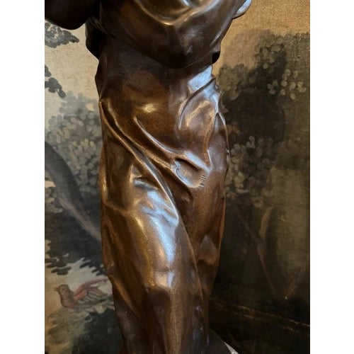 19th Century Bronze Sculpture Monk With Burnt Fingers Attributed to P. Dubois or G. Gueyton For Sale In Minneapolis - Image 6 of 9