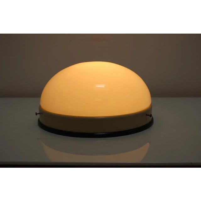 Mid-Century Glass Ceiling Lamp, Flush Mount or Wall Lamp, 1960s For Sale - Image 6 of 8