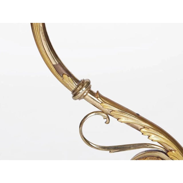 Large Fire-Gowned Wall Lamp, 1900s For Sale - Image 6 of 11