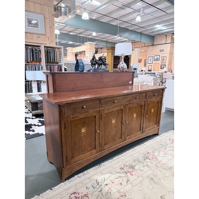 An exceptional Stickley Harvey Ellis four door buffet showcasing the celebrated craftsmanship and architectural detail...