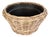 Artifacts Rattan Round Cone Planter with Black Plastic Insert, Natural, 22" For Sale