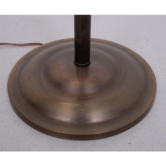 Metal Art Deco Bronze Floor Lamp, France, 1930s For Sale - Image 7 of 8