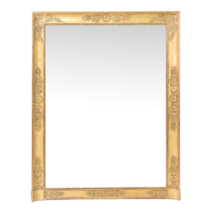Late 19th Century French Empire Style Gold Framed Mirror
