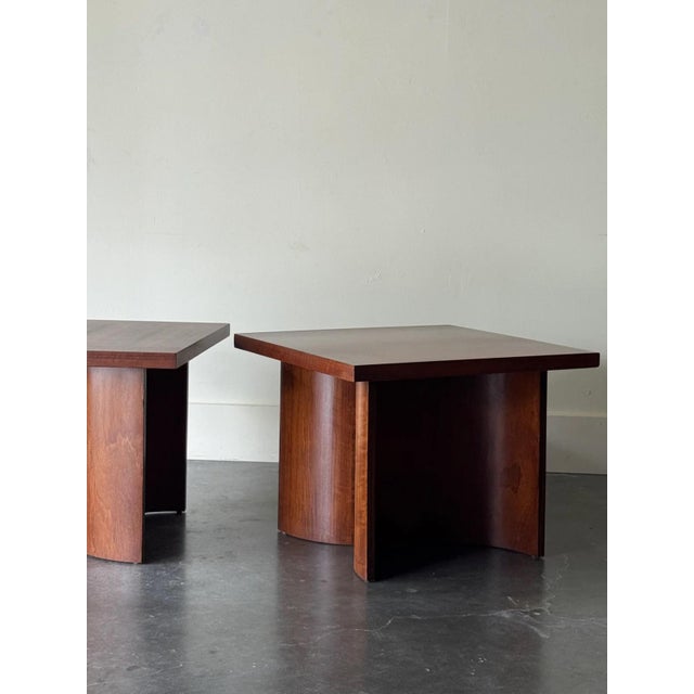 1960s Pair Kroehler Mid Century Modern Bentwood End Tables For Sale - Image 5 of 8