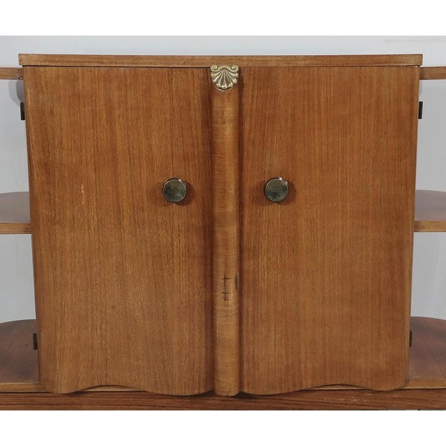 Brown Art Deco Bar Cabinet, 1930s For Sale - Image 8 of 18