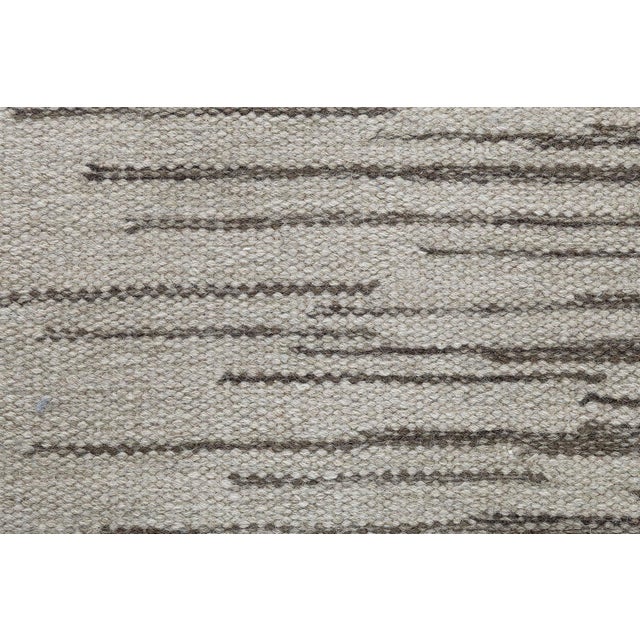 Modern Forel Scandinavian Style Flat Weave Wool Rug by Doris Leslie Blau. Size: 9'2" × 12'2" (279 × 370 cm). This Modern...